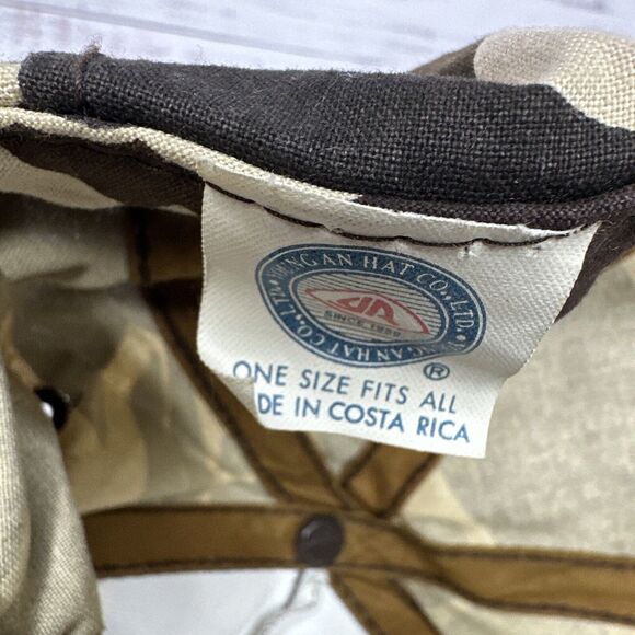 Vintage Brown Camo Field Trial Dog Food Hat Cap SnapBack - Picture 6 of 6